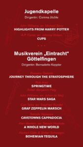 Konzertprogramm MV Göttelfingen 2026